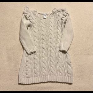Carter’s 3T Cream Cable Sweater Dress